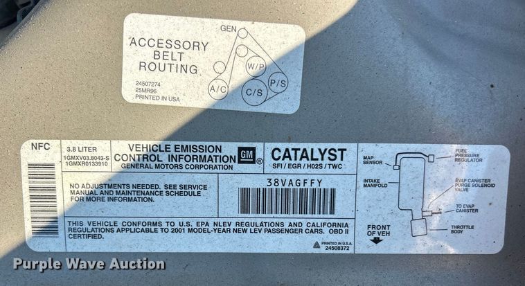 image for item ET6984 2001 Chevrolet Camaro 