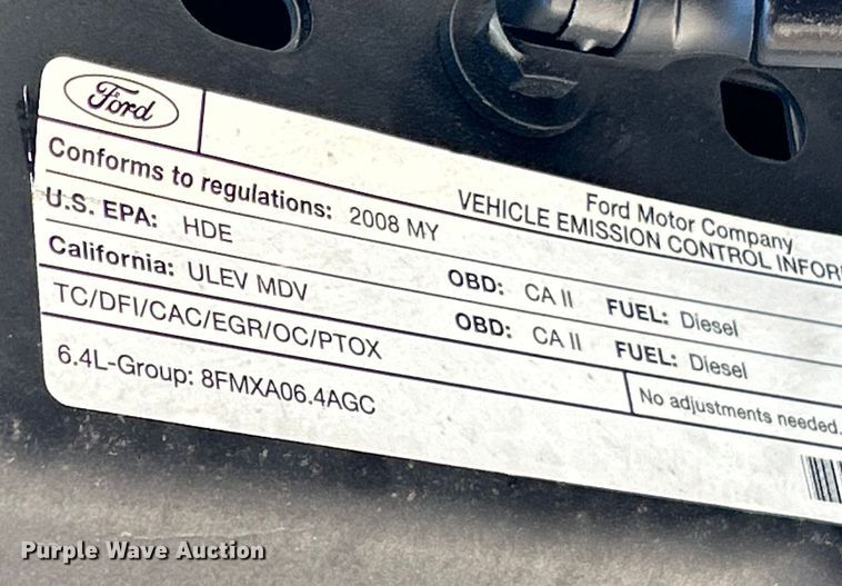 image for item ET6985 2008 Ford F250 Super Duty Crew Cab pickup truck