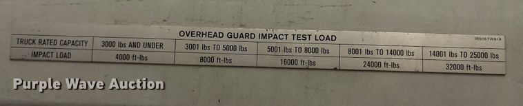 image for item EU0275 2016 UniCarriers PF50 forklift
