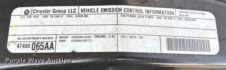 image for item EU4100 2014 RAM  Promaster 1500 delivery van