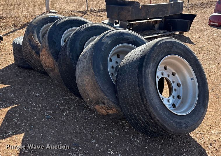 image for item EU4864 (6) 445/50R22.5 tires and wheels