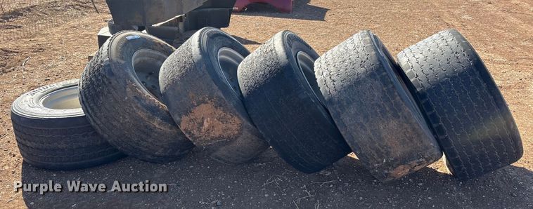 image for item EU4864 (6) 445/50R22.5 tires and wheels