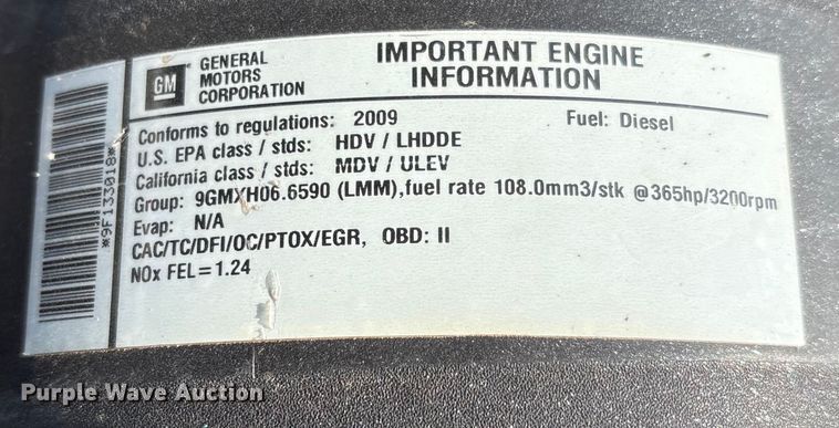 image for item EU4870 2009 GMC Sierra 3500HD utility bed pickup truck