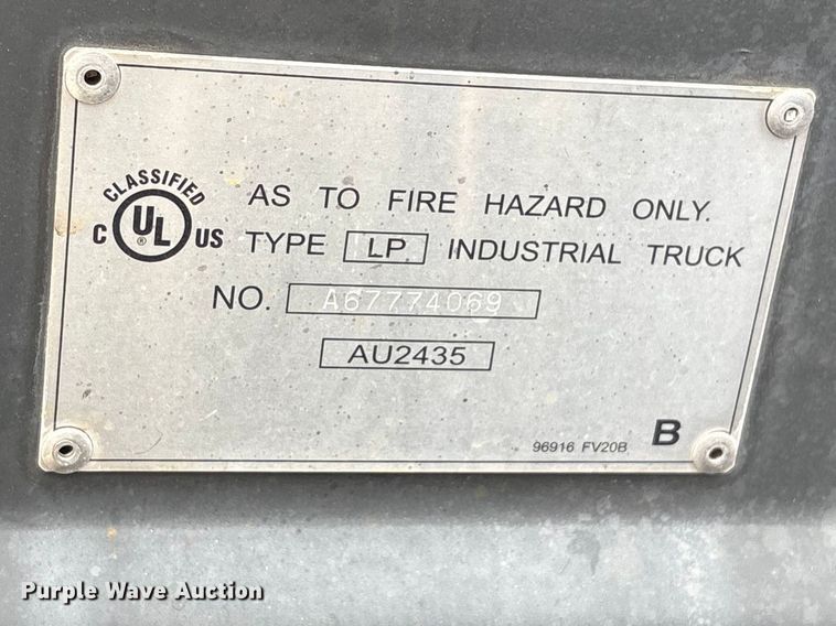 image for item EU7381 2016 UniCarriers PF50 forklift