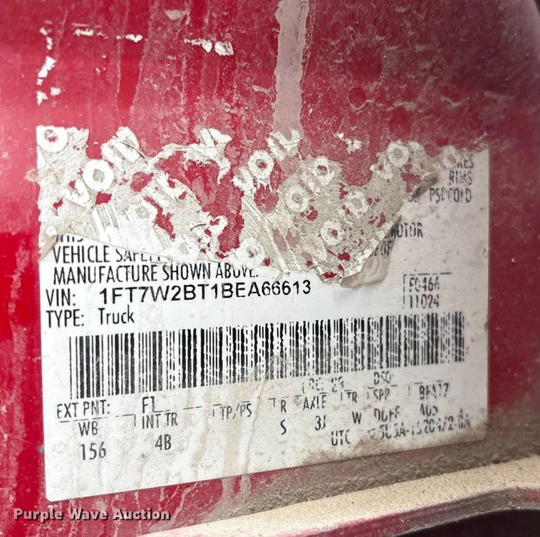 image for item EV2674 2011 Ford F250 Crew Cab pickup truck