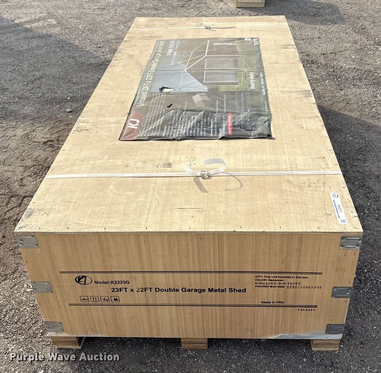 image for item EV2717 KJ K2223G metal garage