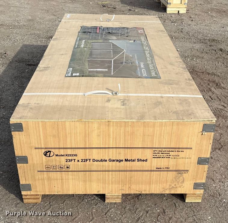 image for item EV2717 KJ K2223G metal garage