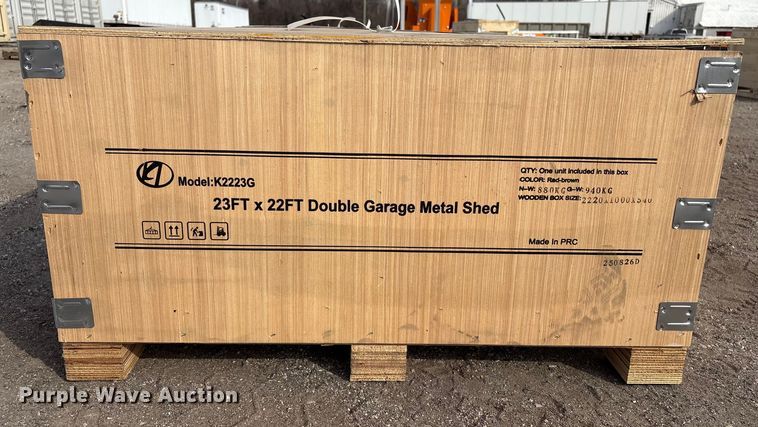 image for item EV2717 KJ K2223G metal garage