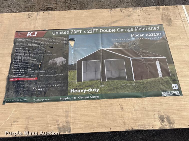 image for item EV2717 KJ K2223G metal garage