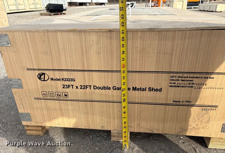 image for item EV2717 KJ K2223G metal garage