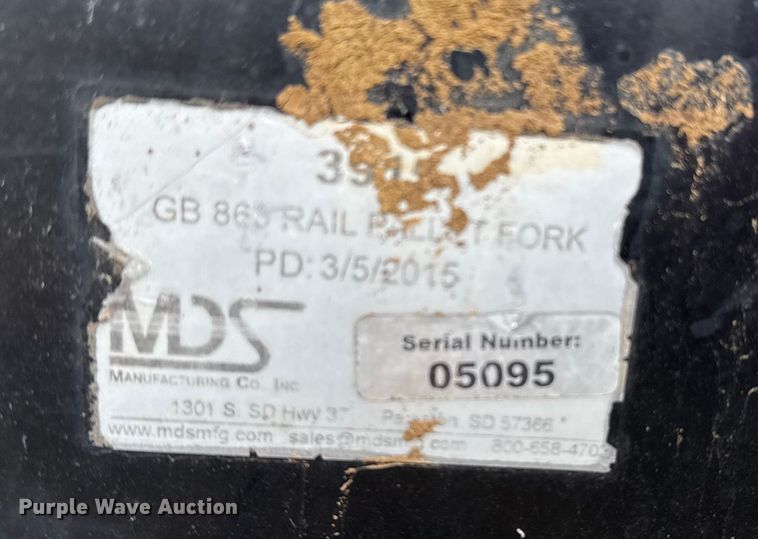 image for item FB0521 MDS skid steer forks