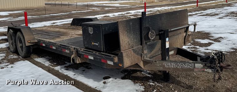 image for item FB0627 2020 Titan Trailer Mfg Titan Trailer Mfg tilt deck equipment trailer