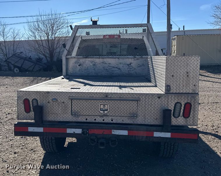 image for item FB0632 2017 RAM 3500 Crew Cab flatbed pickup truck