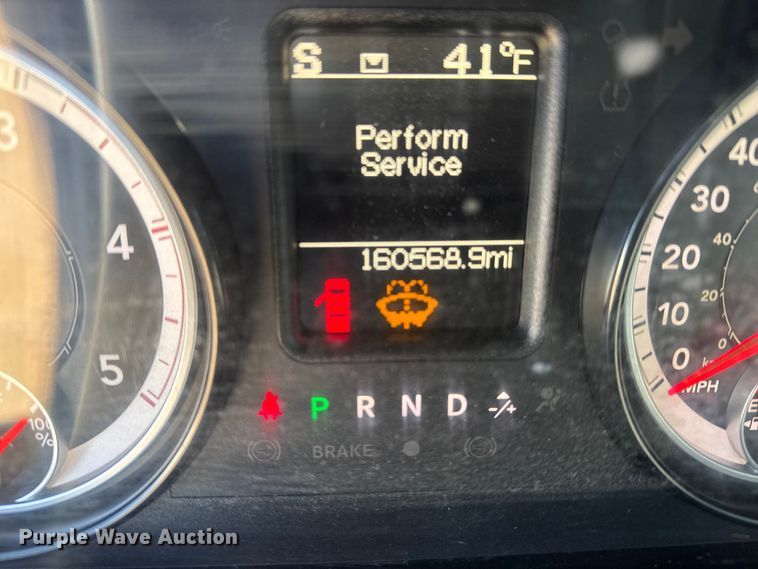 image for item FB0632 2017 RAM 3500 Crew Cab flatbed pickup truck