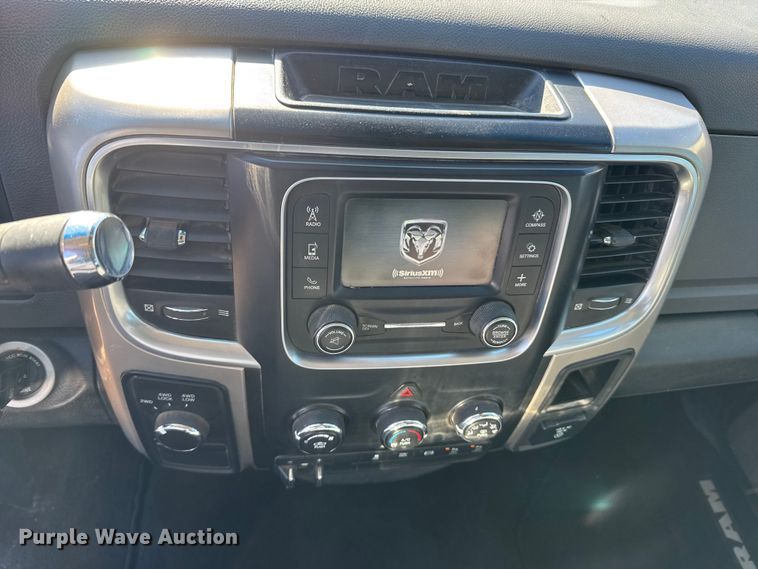 image for item FB0632 2017 RAM 3500 Crew Cab flatbed pickup truck