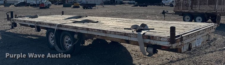image for item FB0644 1978 BANK UT Trailer flatbed trailer