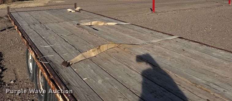 image for item FB0644 1978 BANK UT Trailer flatbed trailer