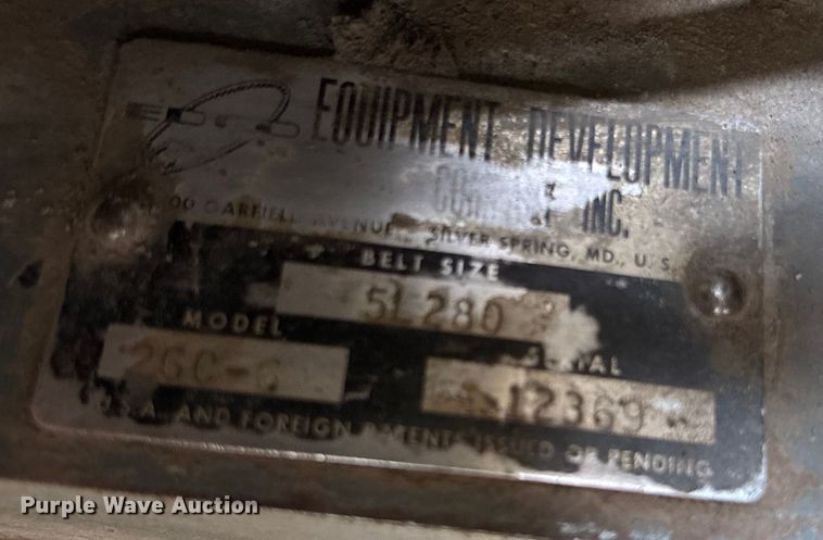 image for item FB0679 Equipment Development 2GC/6 concrete grinder