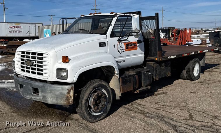 image for item FB0704 1997 Chevrolet C6 flatbed truck