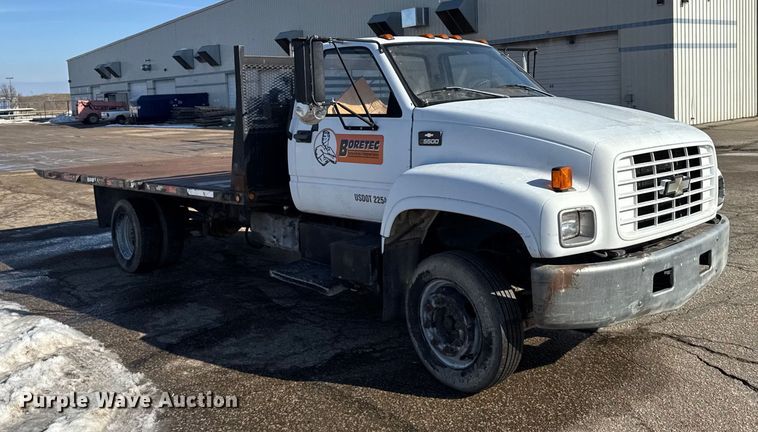 image for item FB0704 1997 Chevrolet C6 flatbed truck