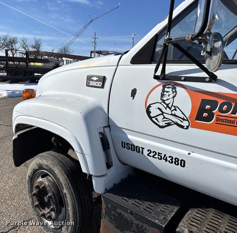 image for item FB0704 1997 Chevrolet C6 flatbed truck