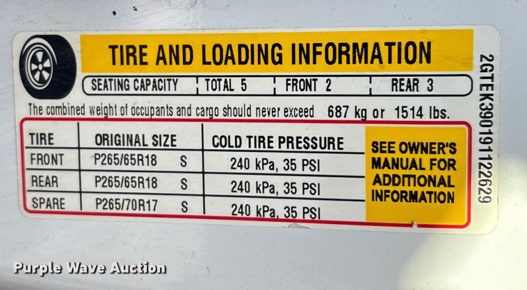 image for item FB0713 2009 GMC Sierra 1500 Ext. Cab pickup truck