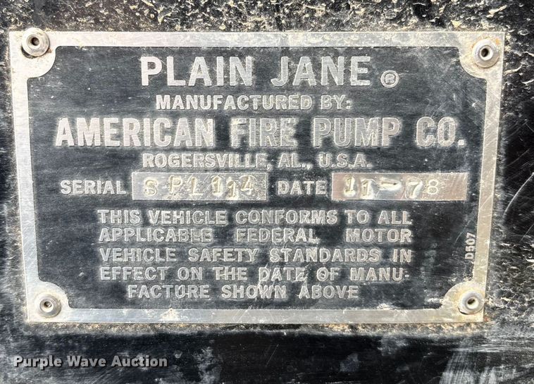 image for item FB0716 Ford F600 pumper fire truck