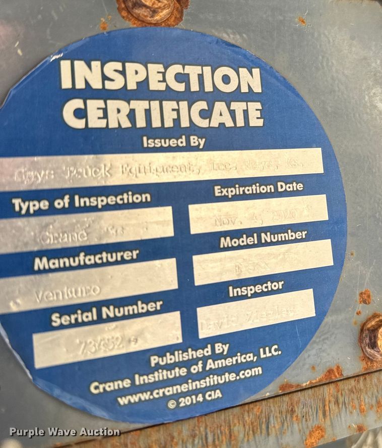 image for item FB0745 Venturo ET8KK truck crane