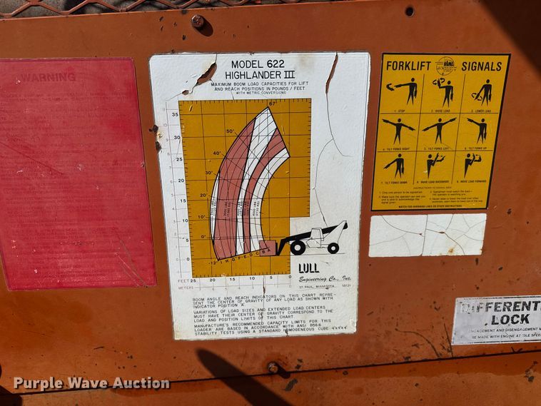 image for item FB0801 Lull 622 Highlander 3 telehandler