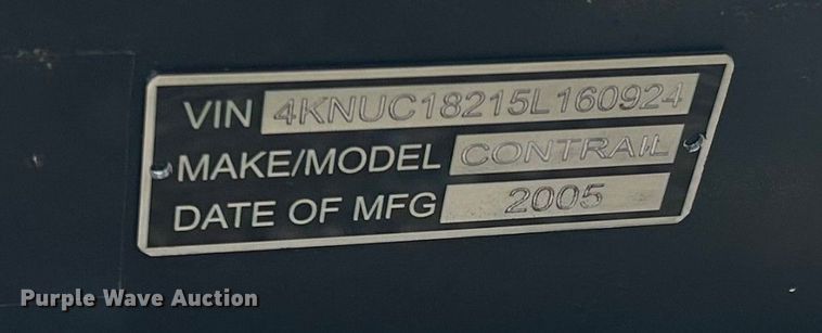 image for item FB3001 2005 Contrail equipment trailer