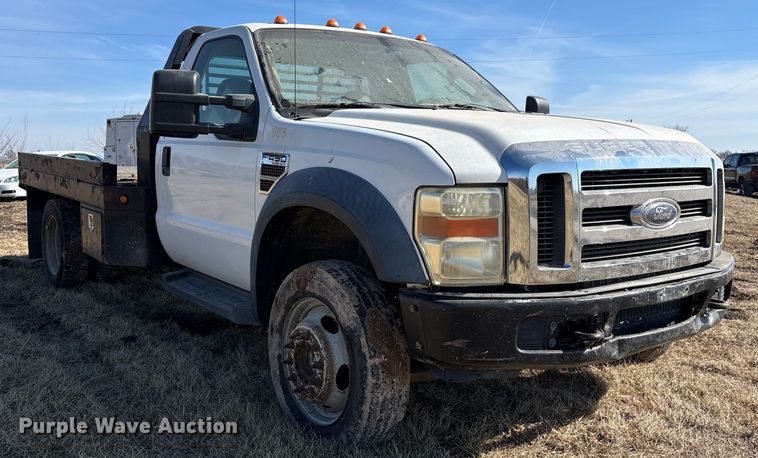 image for item FB3502 2008 Ford F450 Super Duty flatbed truck