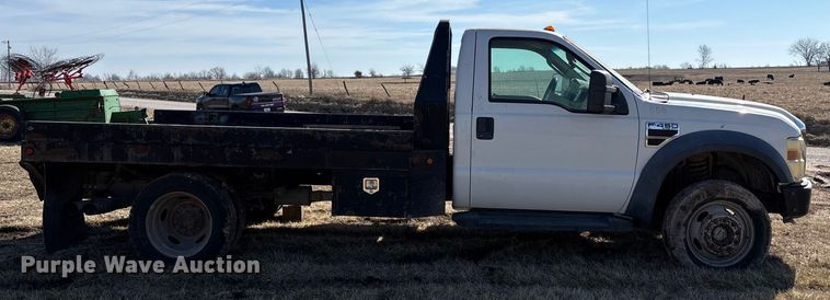 image for item FB3502 2008 Ford F450 Super Duty flatbed truck
