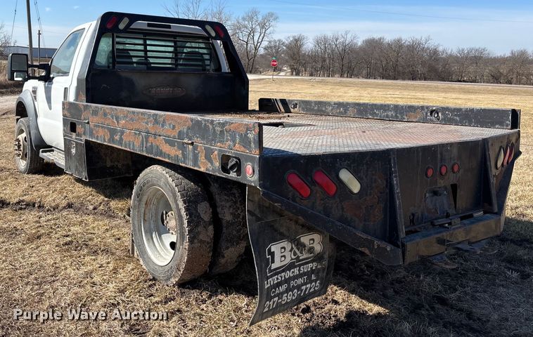 image for item FB3502 2008 Ford F450 Super Duty flatbed truck