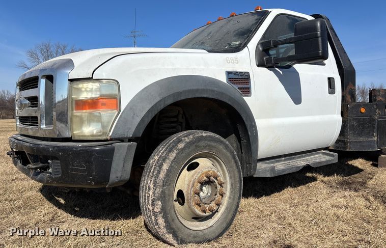 image for item FB3502 2008 Ford F450 Super Duty flatbed truck