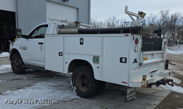 image for item FI0762 2015 Dodge Ram 3500HD utility bed pickup truck