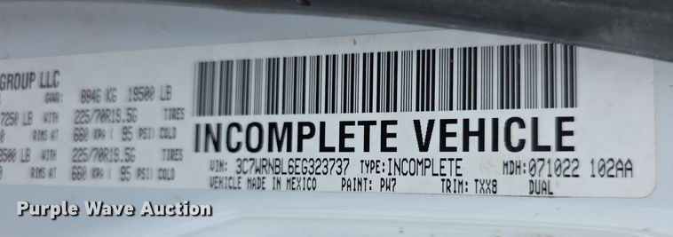 image for item FI0806 2014 Dodge Ram 5500HD bucket truck