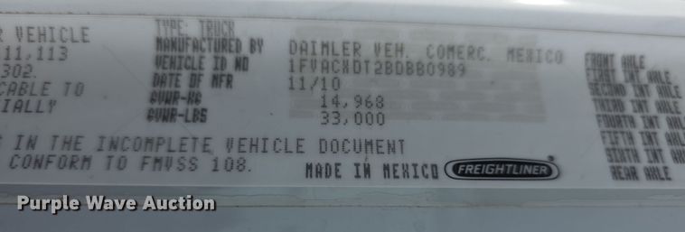 image for item FI0807 2011 Freightliner Business Class M2 bucket truck