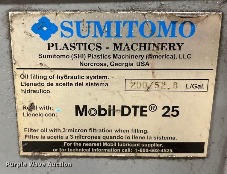 image for item FK1137 Sumitomo SH130C plastic injection molding machine