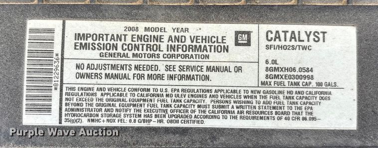 image for item FO3523 2008 Chevrolet Express G3500 utility van