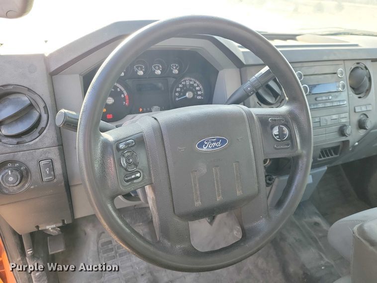 image for item NK9750 2013 Ford F350 Crew Cab utility bed pickup truck