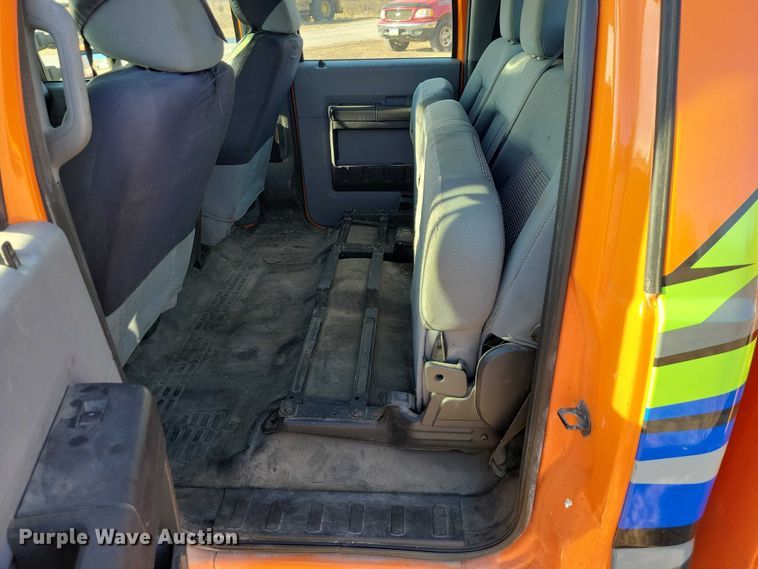 image for item NK9750 2013 Ford F350 Crew Cab utility bed pickup truck