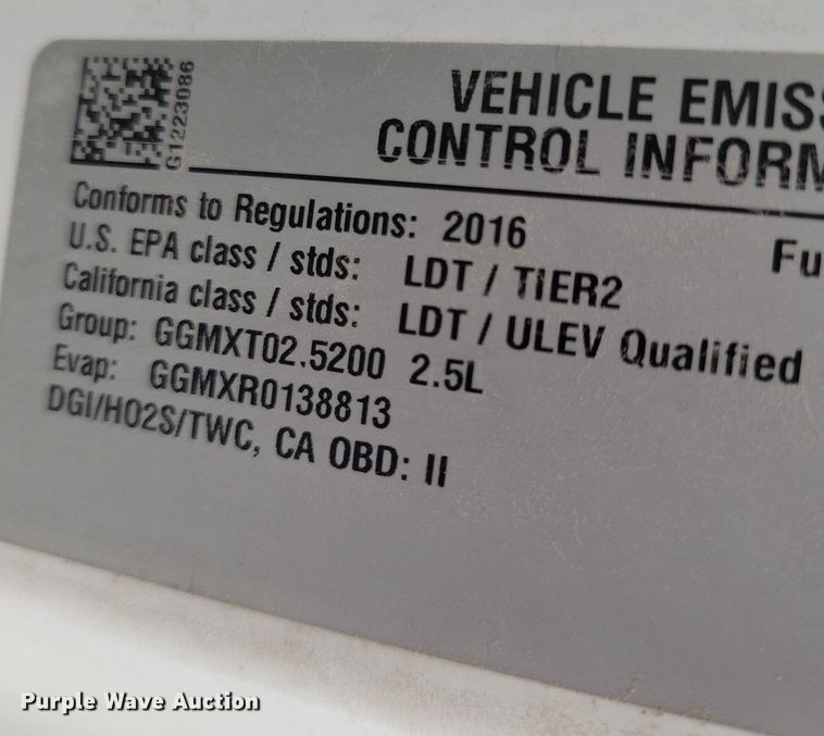 image for item NK9780 2016 Chevrolet Colorado Ext. Cab pickup truck