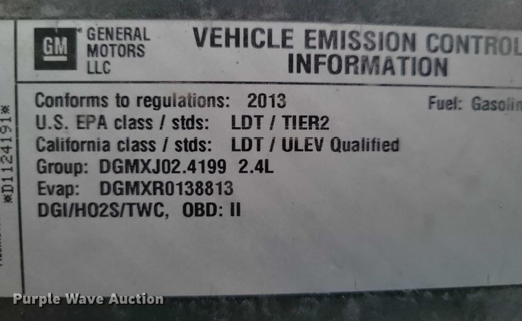 image for item NK9785 2013 Chevrolet Equinox SUV