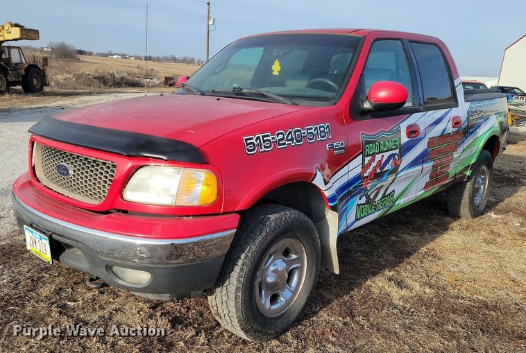 image for item NO9999 2001 Ford F150 Crew Cab pickup truck