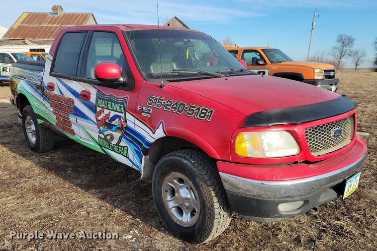 image for item NO9999 2001 Ford F150 Crew Cab pickup truck