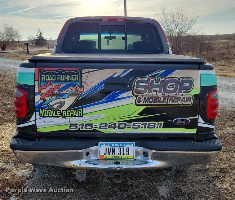 image for item NO9999 2001 Ford F150 Crew Cab pickup truck