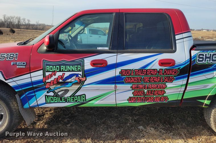 image for item NO9999 2001 Ford F150 Crew Cab pickup truck