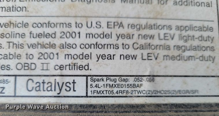 image for item NO9999 2001 Ford F150 Crew Cab pickup truck