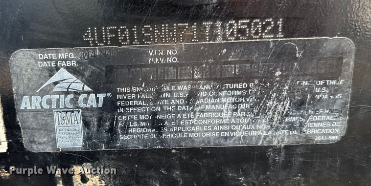 image for item OE9516 2001 Artic Cat Z440 snowmobile