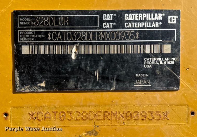 image for item DQ4233 2014 Caterpillar 328D LCR excavator